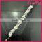 silver rhinestone chain small spring metal hair clip WHD-062