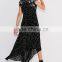 Boho Clothing Chiffon Maxi Embroidered And Beaded Dress Ladies Fashion Dresses With Pictures 2016 HSD5815