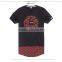 printing china custom long line mens t shirt with high quality