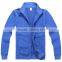 In-stock zipper-up warm elastic knitting pattern hoodie