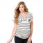 OEM plus size fashion women maternity t shirt maternity clothes cheap