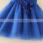 2017 Indian and Pakistan girls without dress toddler Blue Flower girls Performance dresses Turkish shell sequins party dresses