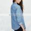 China suppliers woman long shirts custom shirt summer woman clothing