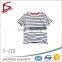 Custom 100% cotton stripe t shirt summer children clothing