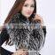 2016 New Product Noble Cape Brand Name shawl Hand Made Wholesale Cashmere And Fox Fur Trim