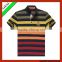 100% cotton polo t-shirt With Short Sleeve stripe polo t-shirt
