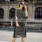 Z&M Women's 2017 New Fashion dress women Silk dress Dress dress