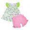 Hot Girls Fall Boutique Outfit Clothing Cute Baby Girls Flower Sets Kids Ruffle Flutter Clothes