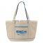 Boat Accent Tote Bag - features a full top zipper closure, front open pocket and comes with your logo.