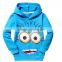 WHOLESALE 2 color Minion clothing child Spring hoodies Tops & Tee boys Minnie hoodies