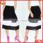 Fashion Pleated Colorblock Midi Skirt/wide Simple Design Skirts 2015