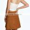 A Line Button up Corduroy Short Mini Skater Skirts for Women