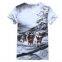 Men's v neck full printed t shirt,digital t shirt