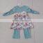 Fall Winter Girl Boutique Outfit Remake Kids Floral Clothing Set