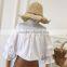 B22666A Autumn Sexy Ladies Off shoulder Elastic collar Lantern Sleeve Blouse