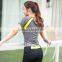 Women Beathable Elastic Dry Fit Fitness Tops