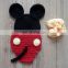 Micky Mouse Baby Girls Boys Crochet Knit Costume Photo Photography Prop Outfits