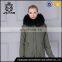 Factory Price wholesale winter coat womens khaki shell fur parka