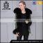 Winter fur coat for women sale black coat with fur collar and cuffs