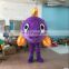 HI CE 2017 High quality custom purple fish mascot costume for adults