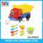 Hot sale plastic truck set with barrel beach sand toy