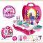 tool box set 21pcs pink color fashion dream makeup girl dressing table toy
