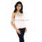 Satin peach party wear top for girls