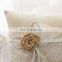 2017 New Handmade Linen Fabric Wedding Ring Holder Bridal Ring Pillow With Lace