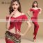 T-5124 2016 Newest style wholesale sexy short sleeve modal bellydance costumes