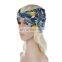 Women's hair bands Bohemian Style turban Headband with leaves prinitng cross hairwrap