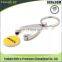 keyring with 2 color of logo metal Trolley coin