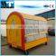 Hot dog mobile food cart with wheels for sale/ mobile food truck