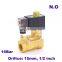 GOGO Normally Open 2 Way Pilot Diaphragm Brass water solenoid valves flow control 1/2" BSP 24v 220V AC 15mm PX-15K NBR 0.5-13bar