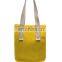 Customized felt shopping shoulder bag with leather or nylon strips