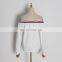 TWOTWINSTYLE White Sexy Off Shoulder Shirt For Women Slash Neck Long Sleeve Stripe Blouse