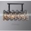 Modern fashion simple luxury K9 clear Crystal Ceiling Lighting Chandelier