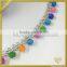 Colorful beads metal chain trim FC-616