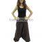Cotton Harem Brown Pants Baggy Loose Aladdin Yoga Boho Gypsy Wide Leg Comfy Ninja Indian Pants