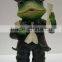 Custom Lifelike Resin Frog Doctor Resin Colorful Painting Figurine Statue