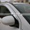 Chrome door visor side window deflector shade sun rain shield silver strips guard for Jeep Compass