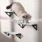 Floating Shelves Wall Mounted Floating 4pcs set cat stairs cat bed Shelf With Metal Bracket solid Wood Wall floating Shelves