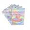 Cute Eyelash Resealable Holographic Mylar Bags for Lip Gloss Lash