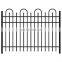 Hot Sale Xinhai #18 H 5 ft * W 6 ft Galvanized and Power Coated Steel Ornamental Fence Panel With Hoop