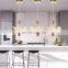 Nordic Butterfly Shape Pendant Light Metal LED Hanging Glass Pendant Lights