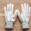 Black Pu Painting Work Gloves PU Coated Safety Gardening Working Gloves Ultra-Thin Breathable Grip Agriculture Gloves