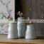 2017 fashion white home decoration white porcelain jar with copper lid