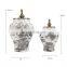 Modern Chinese Style Porcelain Large Ceramic Home Decorative  Ginger Jars