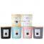 Creative Multi-color Frosted Transparent, Candle Jars With Wooden Lids Black Candle Jars In Bulk/