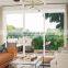 USA high quality interior white vinyl double hung windows with circle top windows