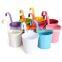 Wholesale Home Decorative Outdoor Garden Metal Plastic Planter Hanging Flower Pots with detachable hook